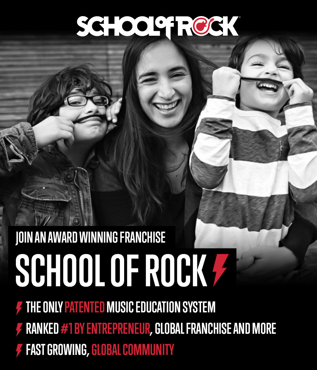 Open a School of Rock and change lives through the power of music.